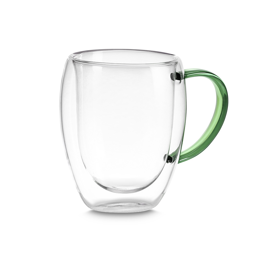 Caneca de Vidro Borossilicato - Verde, 350ml personalizado
