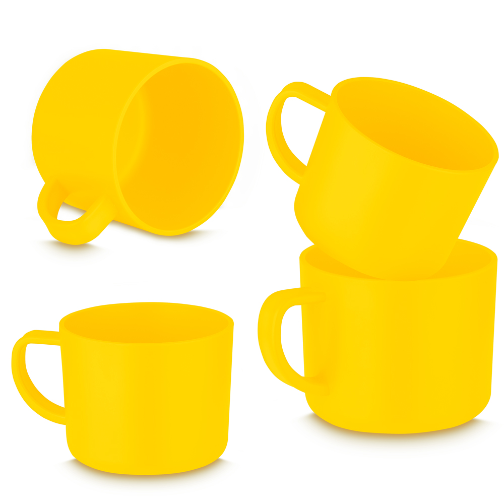 Conjunto de Xícaras - Amarelo, 200ml personalizado