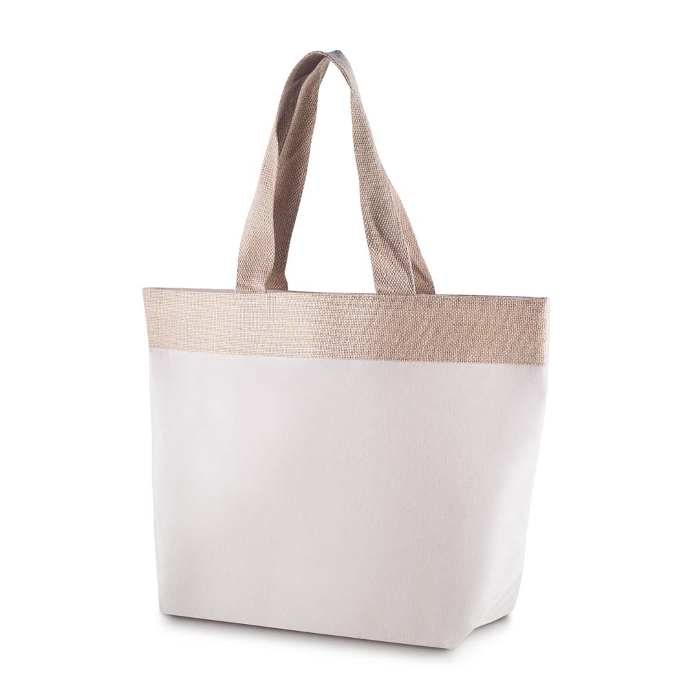 Sacola em Algodão e Juta 220g/m² (34x48x15cm) personalizado