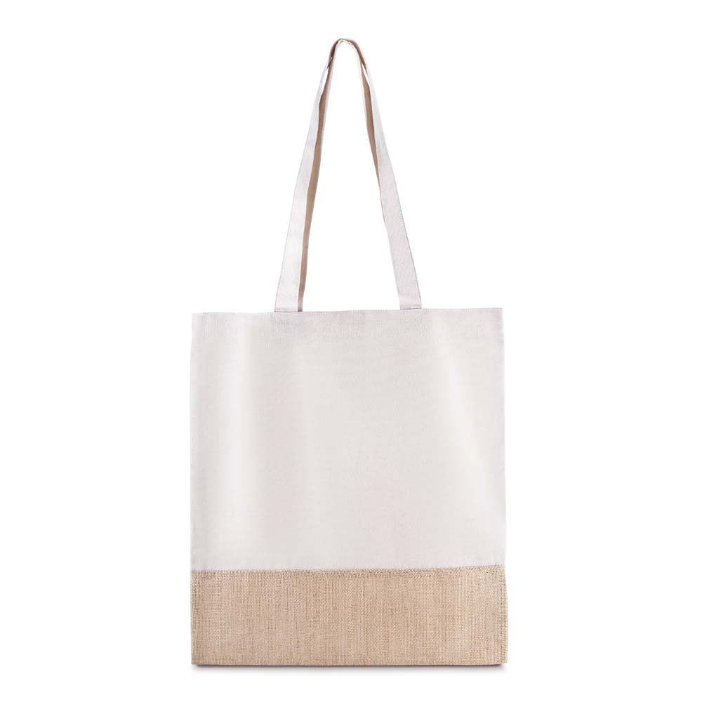 Sacola em Algodão e Juta 220g/m² (42x38cm) personalizado