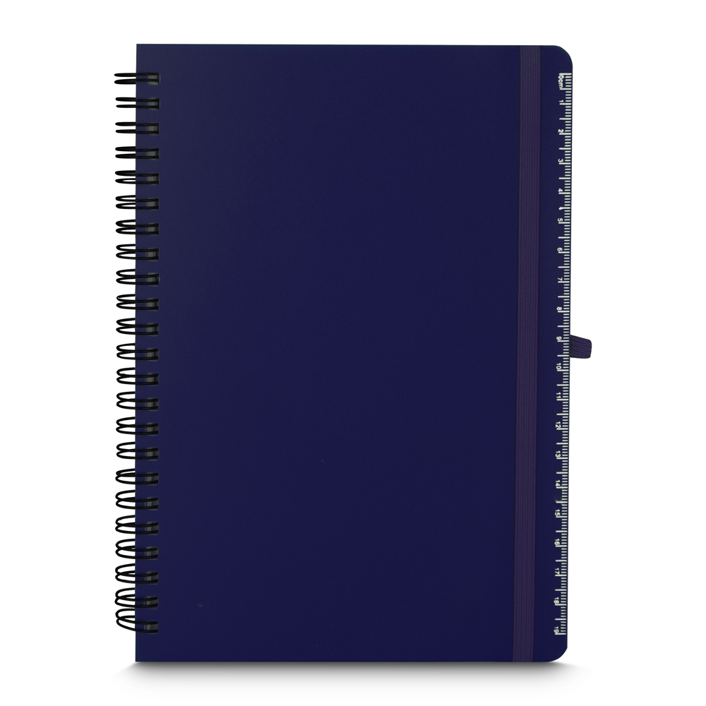 Caderno A5 Capa em PP de anotações - Azul personalizado