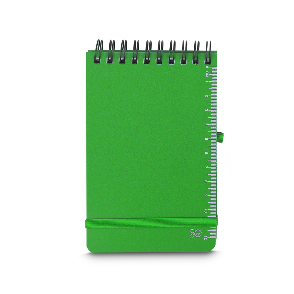 Mini Caderno A6 Capa em PP - Verde personalizado