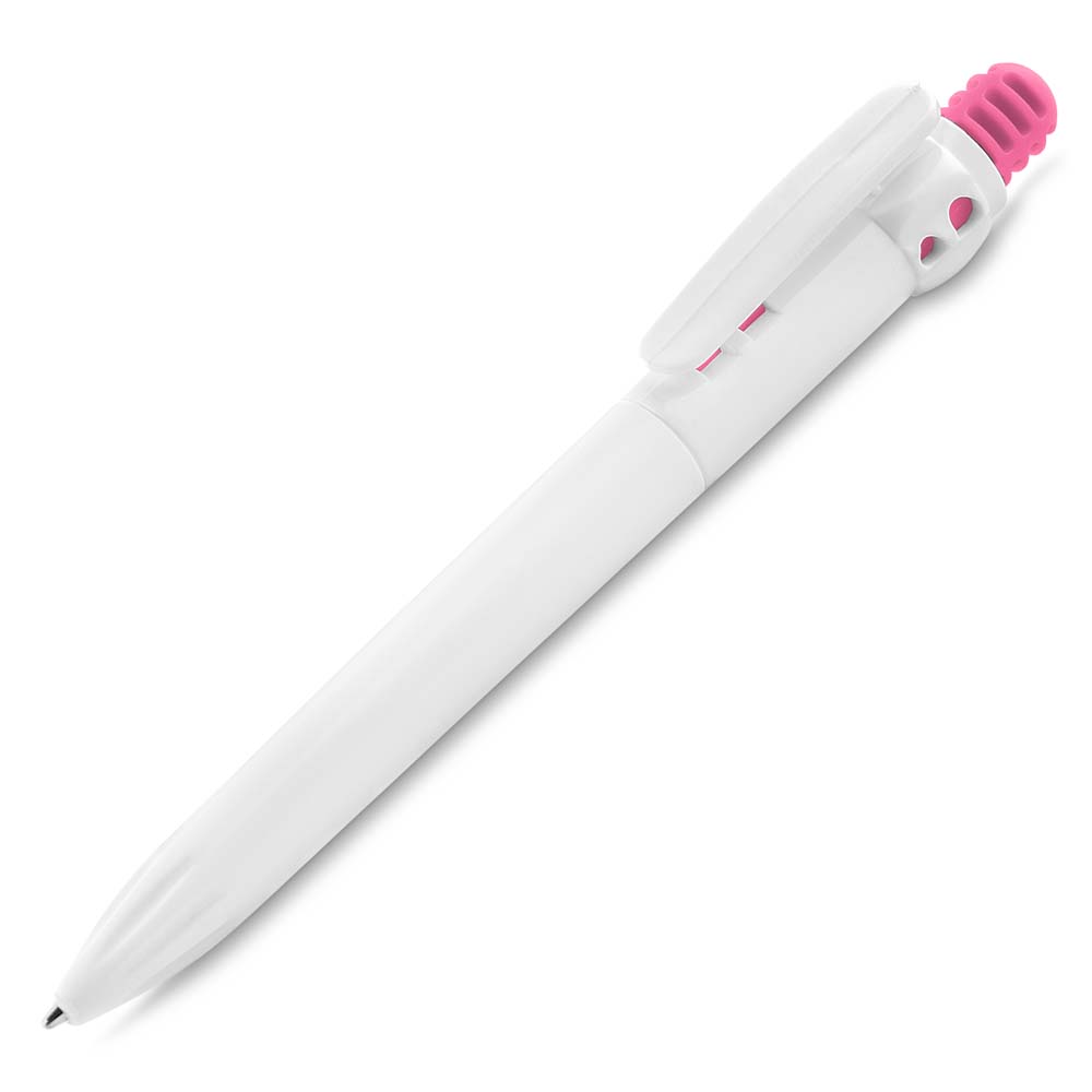 Caneta Plástica - Rosa personalizado