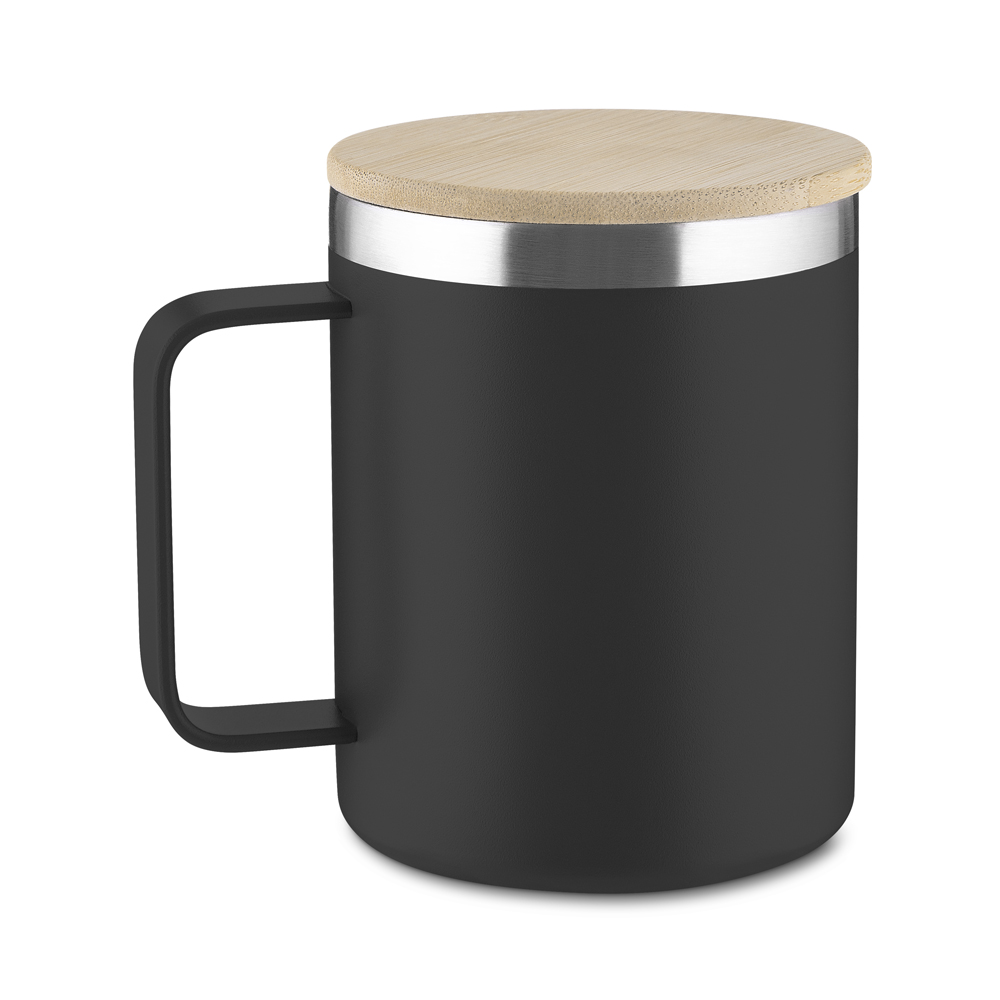 Caneca Térmica e Aço Inox - Preto, 400ml personalizado