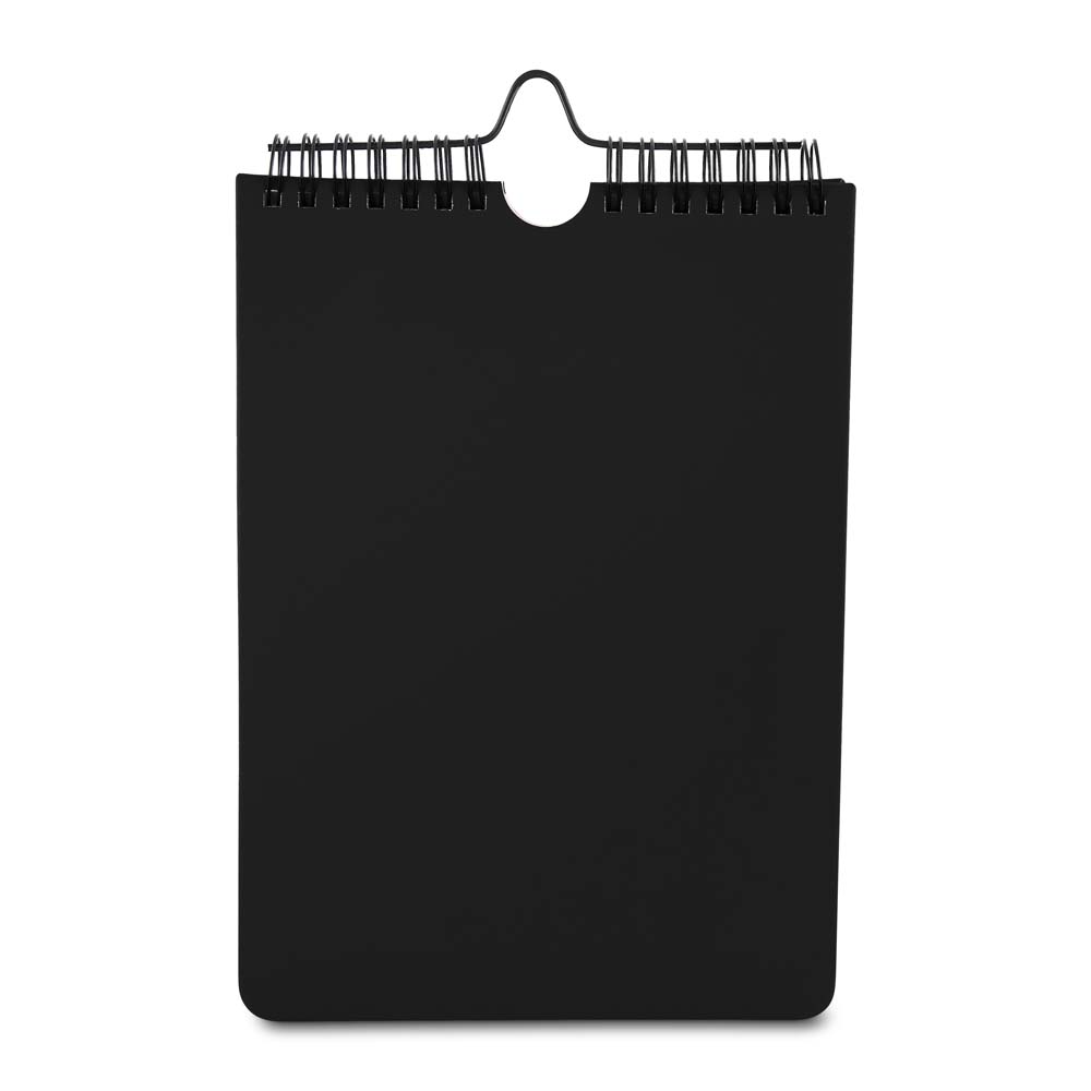 Caderno A5 Planner com capa em PU - Preto personalizado