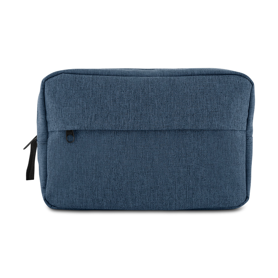 Nécessaire em Poliéster em 300D - Azul personalizado