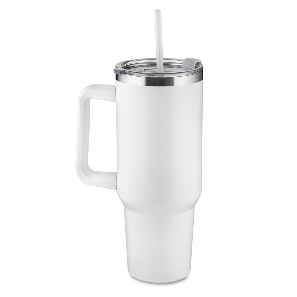 Caneca Térmica em Aço Inox - Branco, 1300ML personalizado