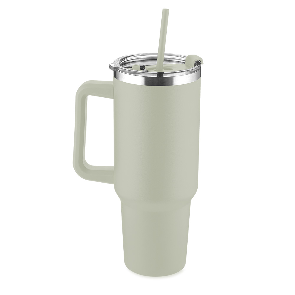 Caneca Térmica em Aço Inox - Creme, 1300ML personalizado