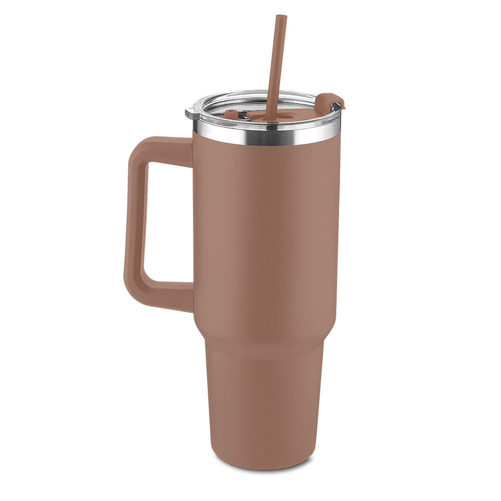 Caneca Térmica em Aço Inox - Marrom, 1300ML personalizado