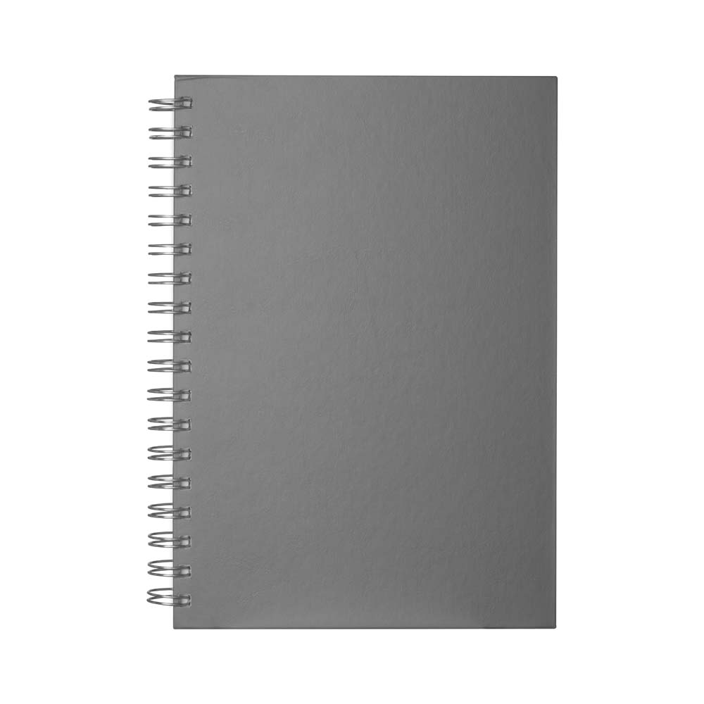 Caderno B5 planner capa em Percalux - Cinza personalizado