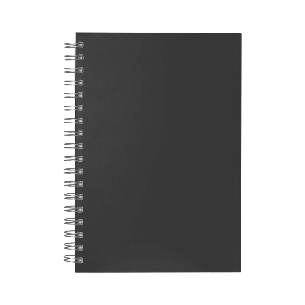 Caderno B5 planner capa em Percalux - Preto personalizado