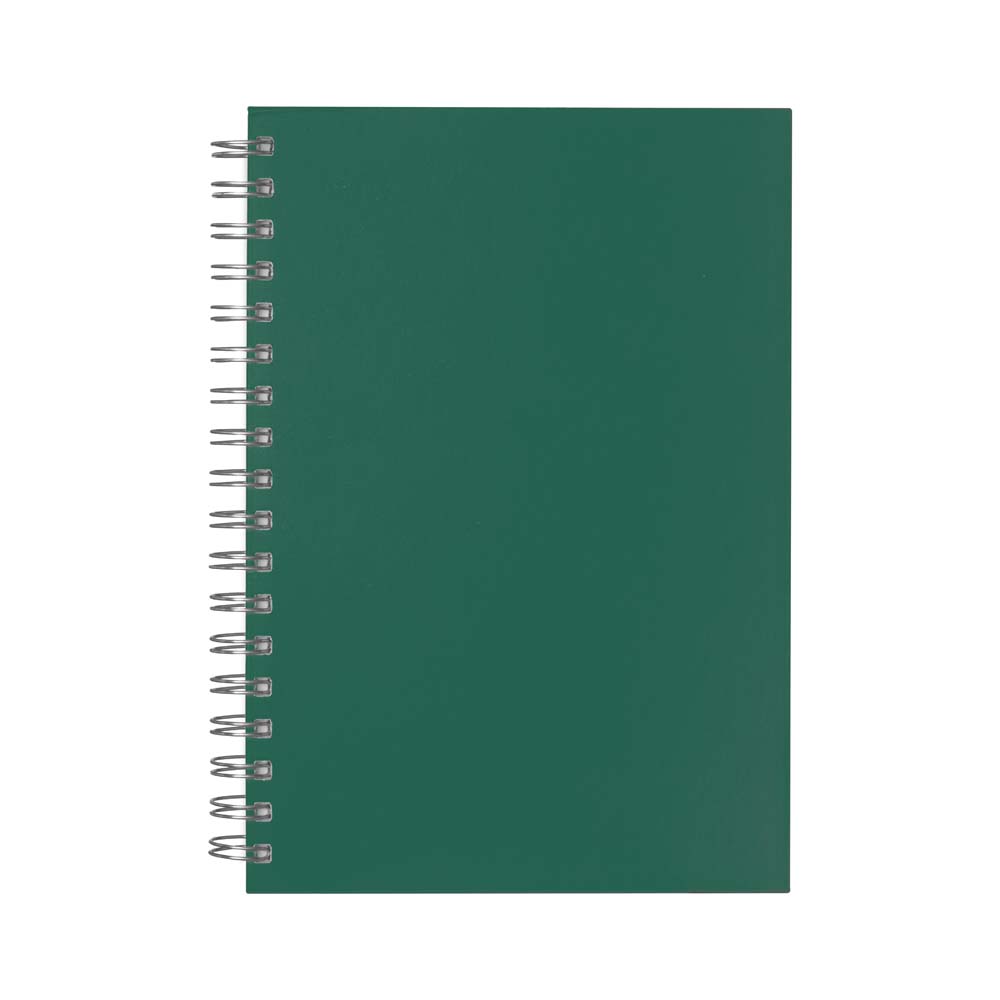 Caderno B5 planner capa em Percalux - Verde personalizado