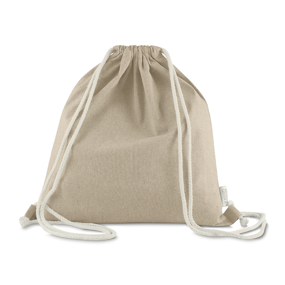 Sacola/Mochila em algodão mescla reciclado 140g/m² personalizado