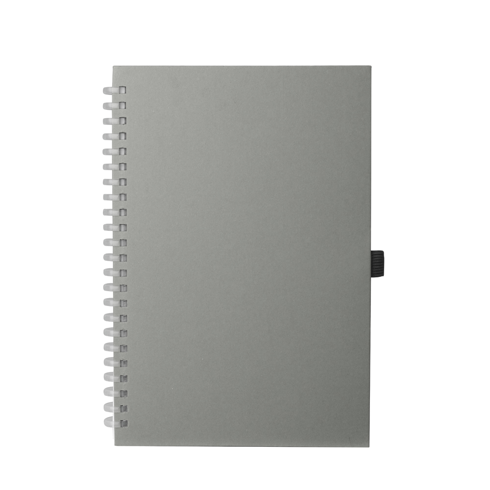 Caderno A5 Capa Dura (21x14,5) - Cinza personalizado
