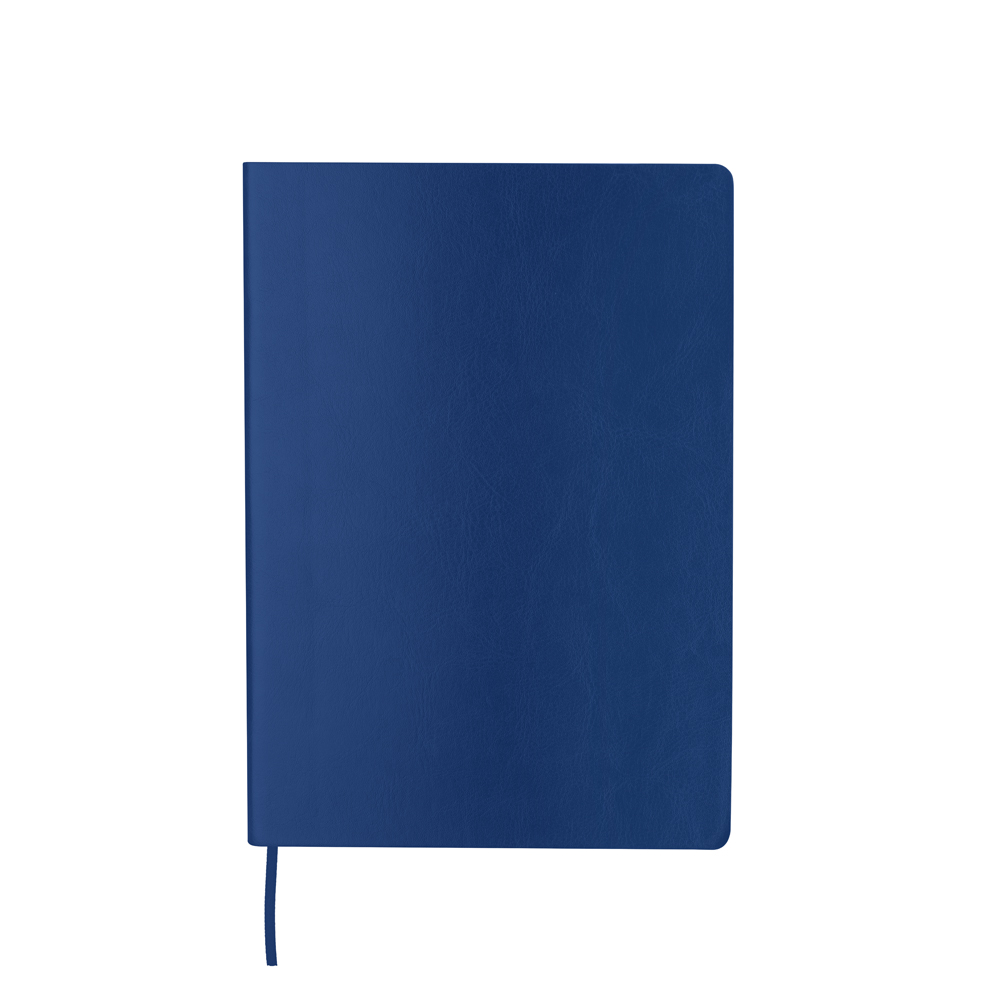 Caderno A5 em PU (21x14,9cm) - Azul personalizado