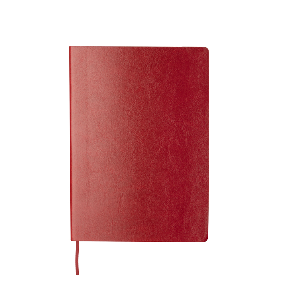 Caderno A5 em PU (21x14,9cm) - Vermelho personalizado