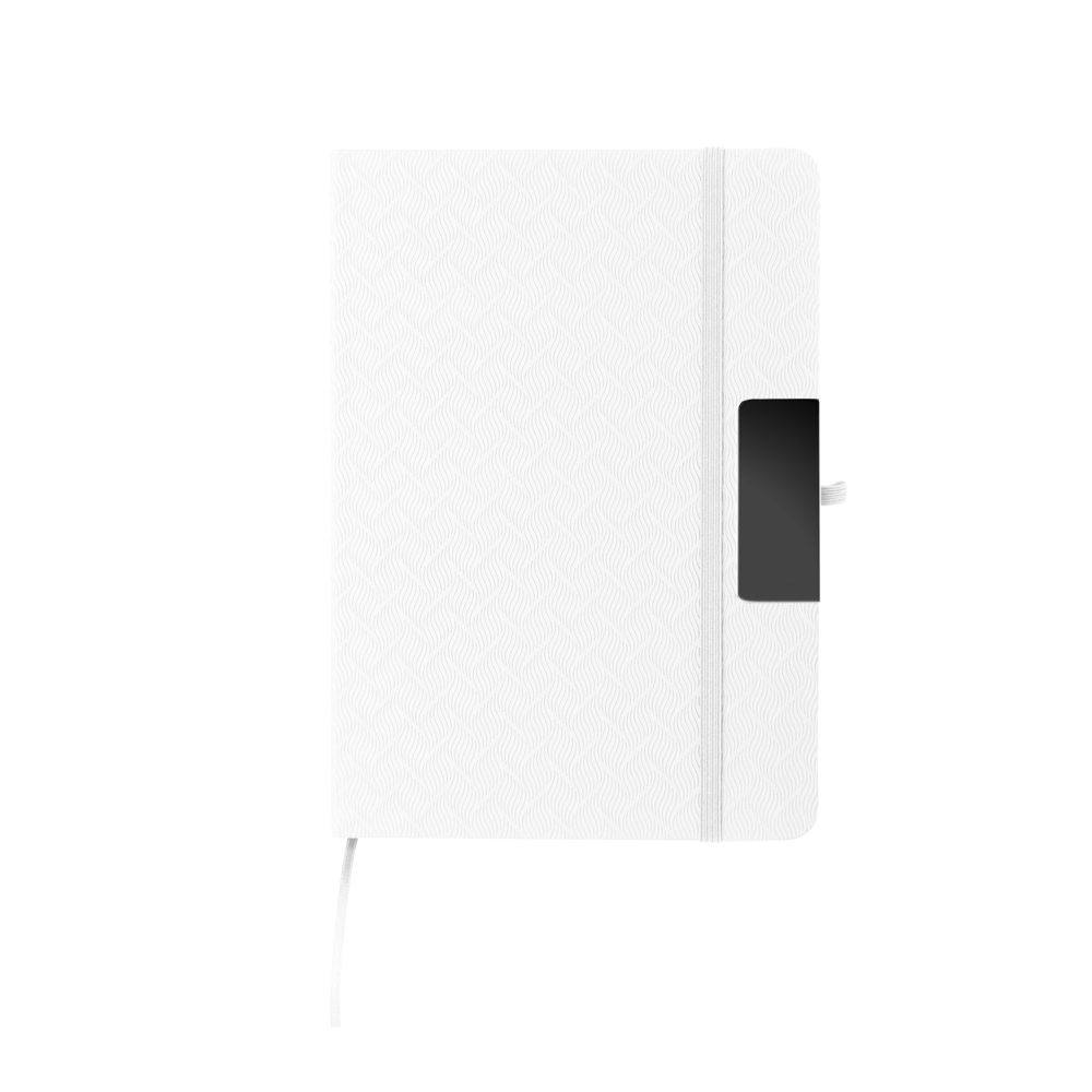Caderno A5 em PU (21x15cm) - Branco personalizado