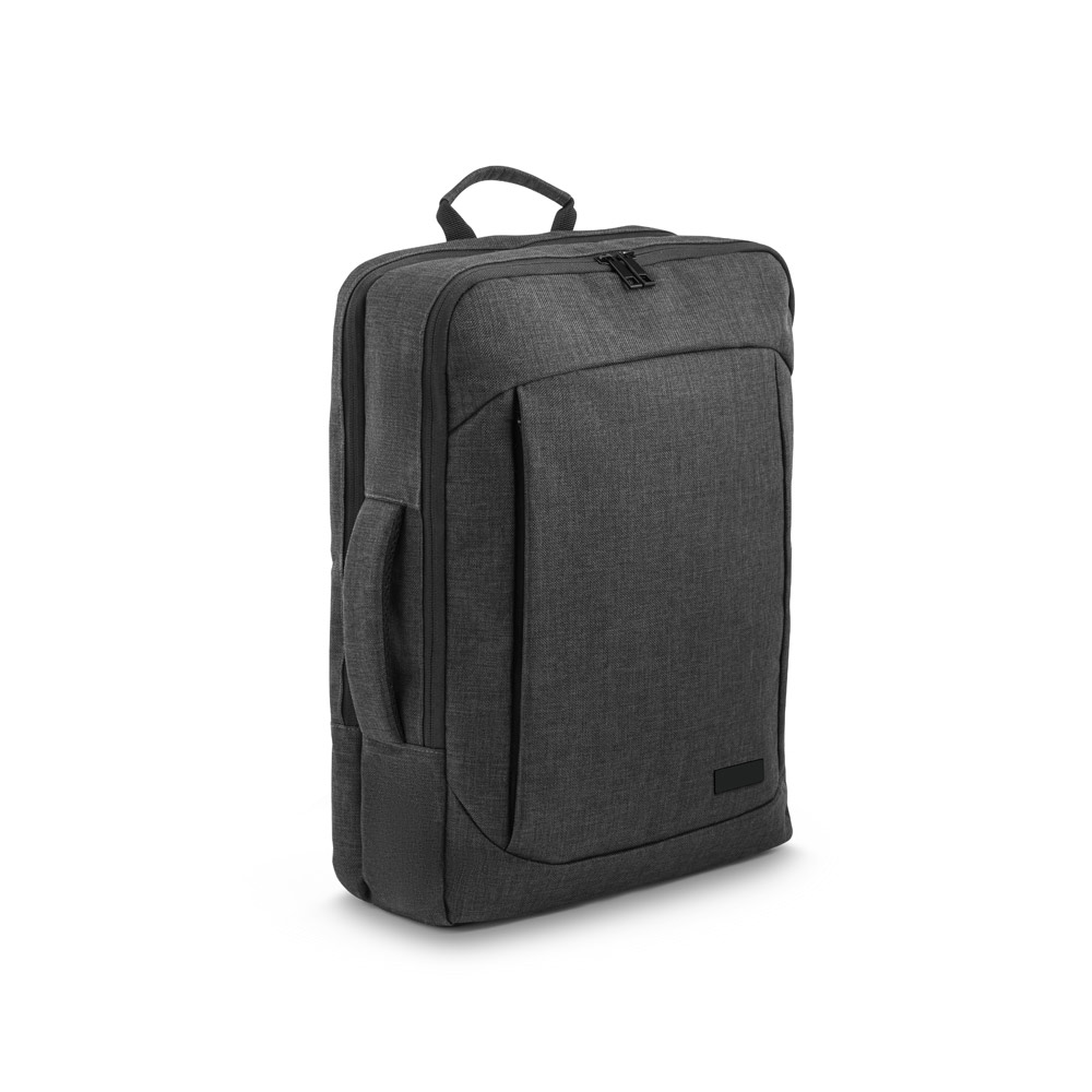 ALEXANDRIA PLATE. Mochila 2 em 1 em 600D para notebook (15'6" ) com placa para gravação (14 L) personalizado