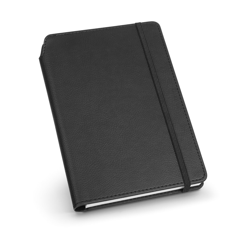 MORIAH. Caderno A5 de capa dura em c.sintético com páginas pautadas personalizado