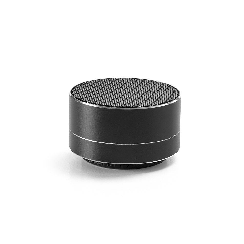 FLOREY II. Caixa de som com autonomia de 3h (400 mAh), em alumínio 100% reciclado e ABS 100% reciclado personalizado