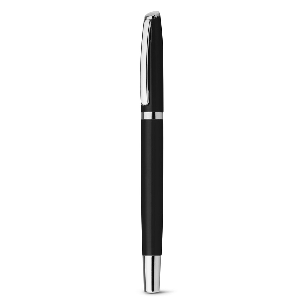 LANDO ROLLER. Caneta roller em alumínio com escrita em azul personalizado