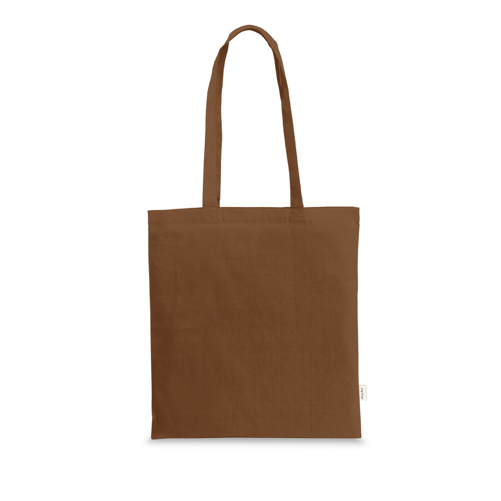 CAIRO. Sacola em 70% algodão reciclado e 30% poliéster reciclado (180 g/m²) sem tingimento personalizado