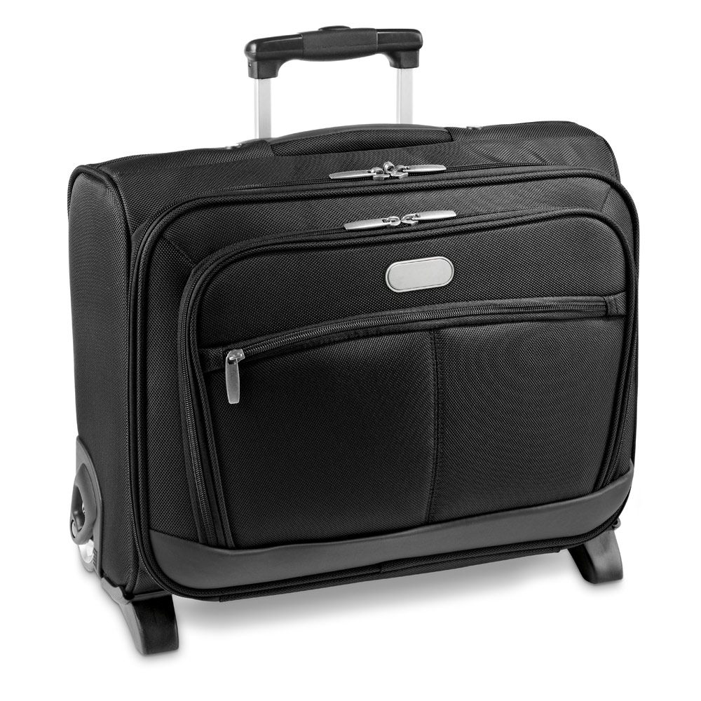 MOURA. Mala de viagem para notebook (15'6") em c. sintético e 1680D com caixa rígida e 2 rodas (20 L) personalizado