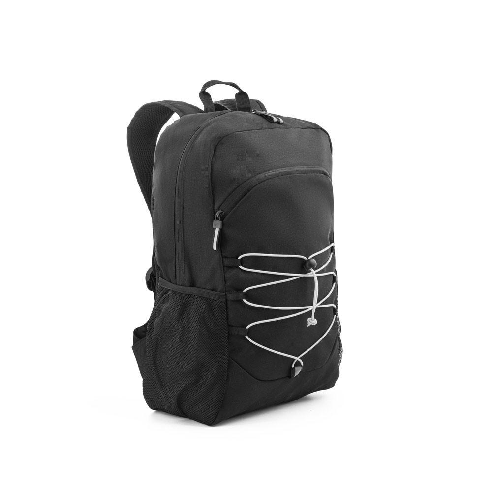 DELFOS BACKPACK. Mochila para notebook (15'6") em poliéster reciclado 300D e poliéster reciclado 600D, com elementos refletores (18 L) personalizado