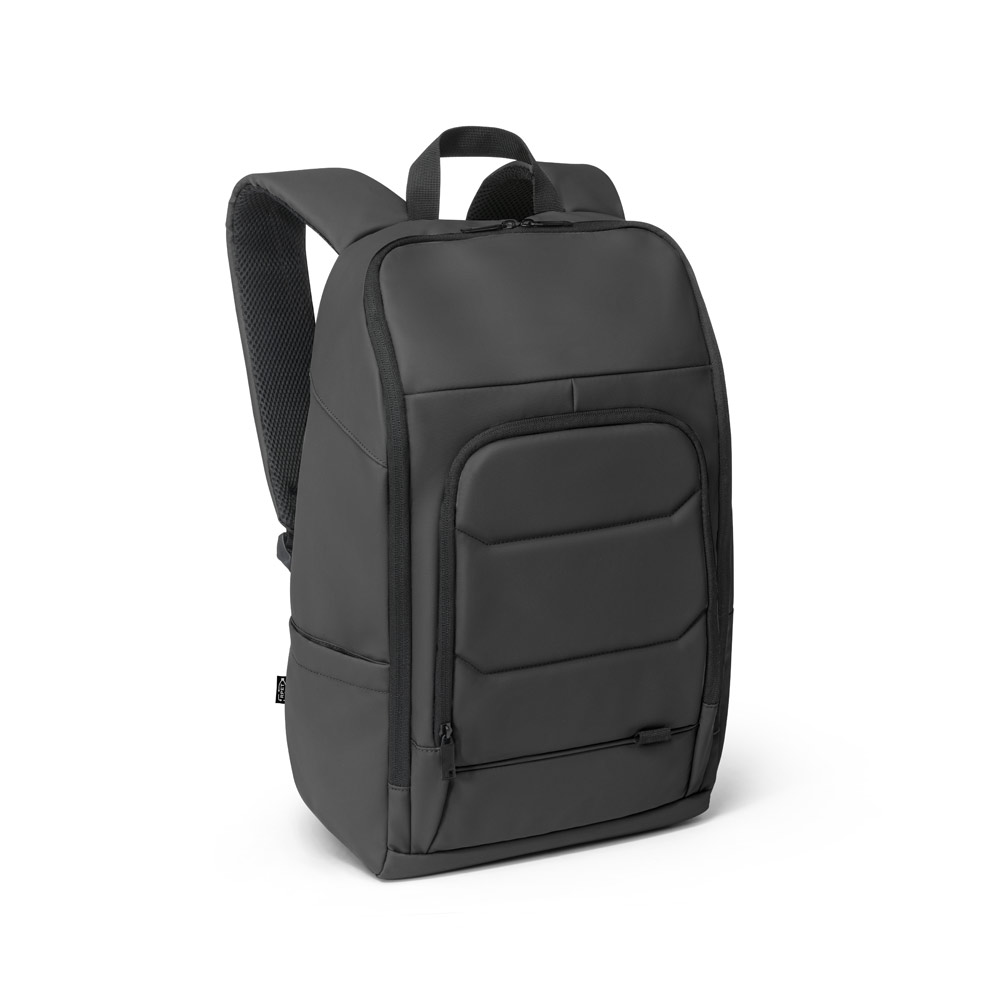 TOULON. Mochila para notebook (16") em poliéster reciclado 600D de alta densidade, com revestimento resistente à água (19 L) personalizado