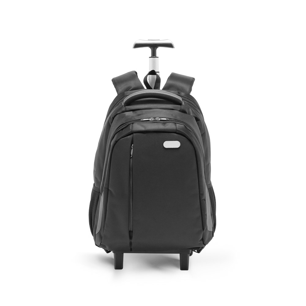 MIAMI. Mochila trolley para notebook (17'') em Nylon 999 impermeável com 2 rodas e sistema de proteção integrado (30 L) personalizado