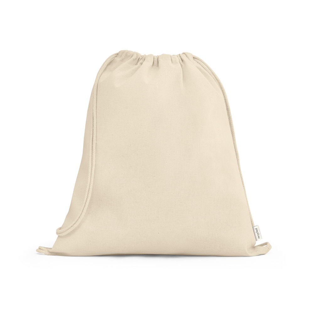 MAIORCA. Sacola tipo mochila em 100% algodão reciclado (180 g/m²) personalizado