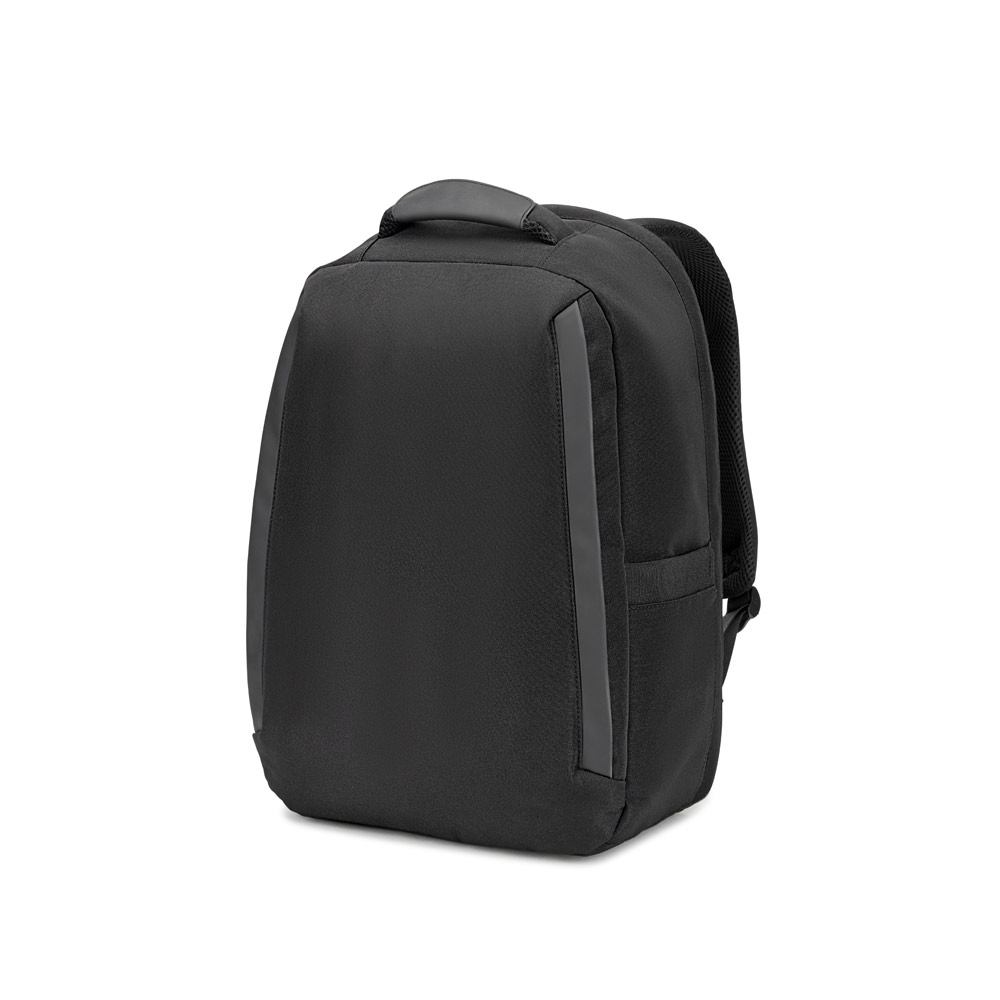 YANGON BPACK. Mochila antirroubo com bolso para notebook (17'3"), em poliéster reciclado 600D twill, resistente à água (20 L) personalizado