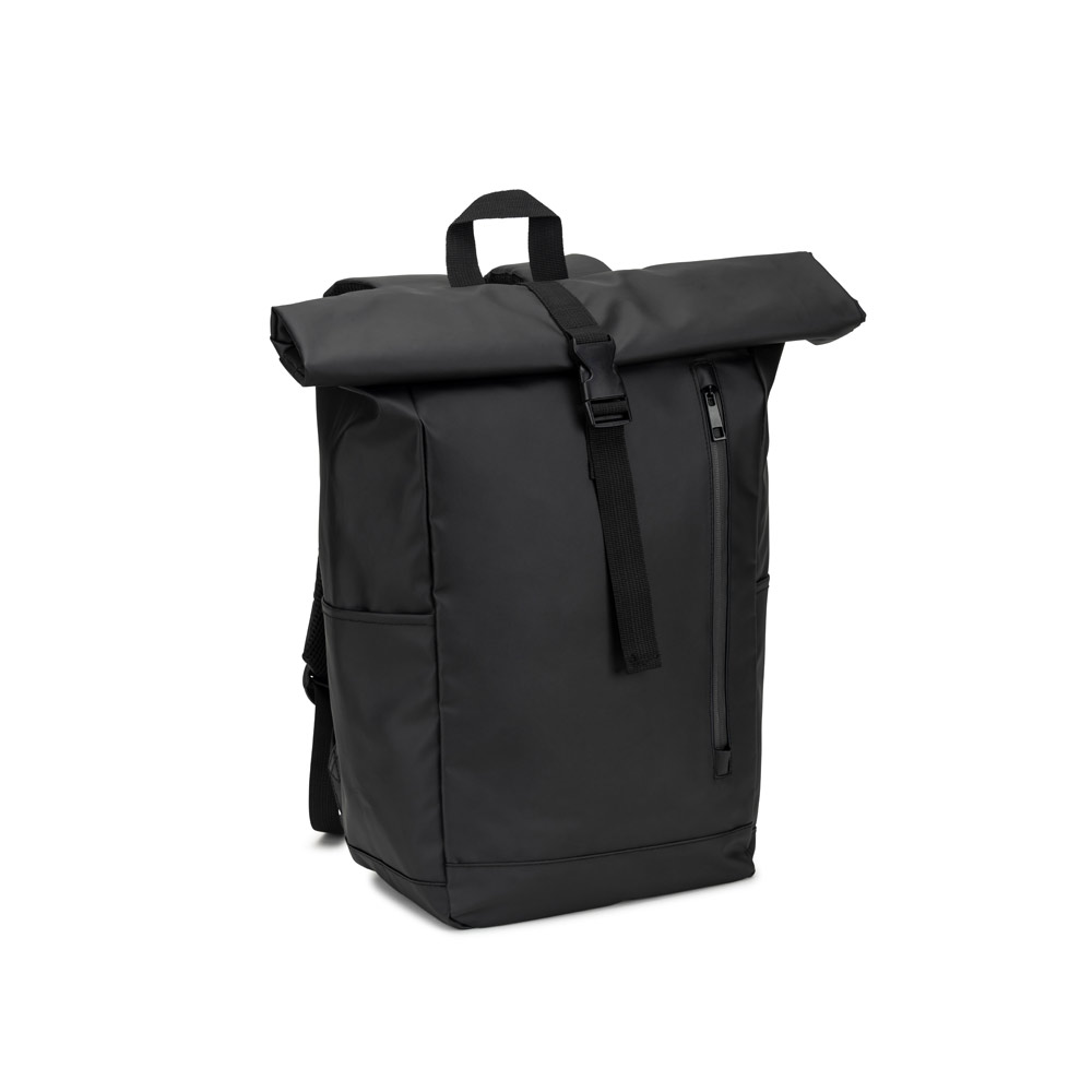 OSASCO BPACK. Mochila "Roll top" (14") em poliéster reciclado 600D de alta densidade com revestimento resistente à água (20 L) personalizado
