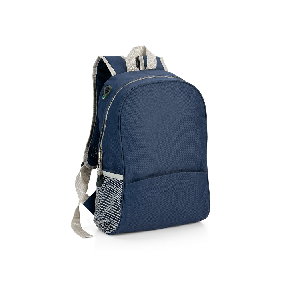 CITY. Mochila em 600D com saída para fone de ouvido (12 L) personalizado