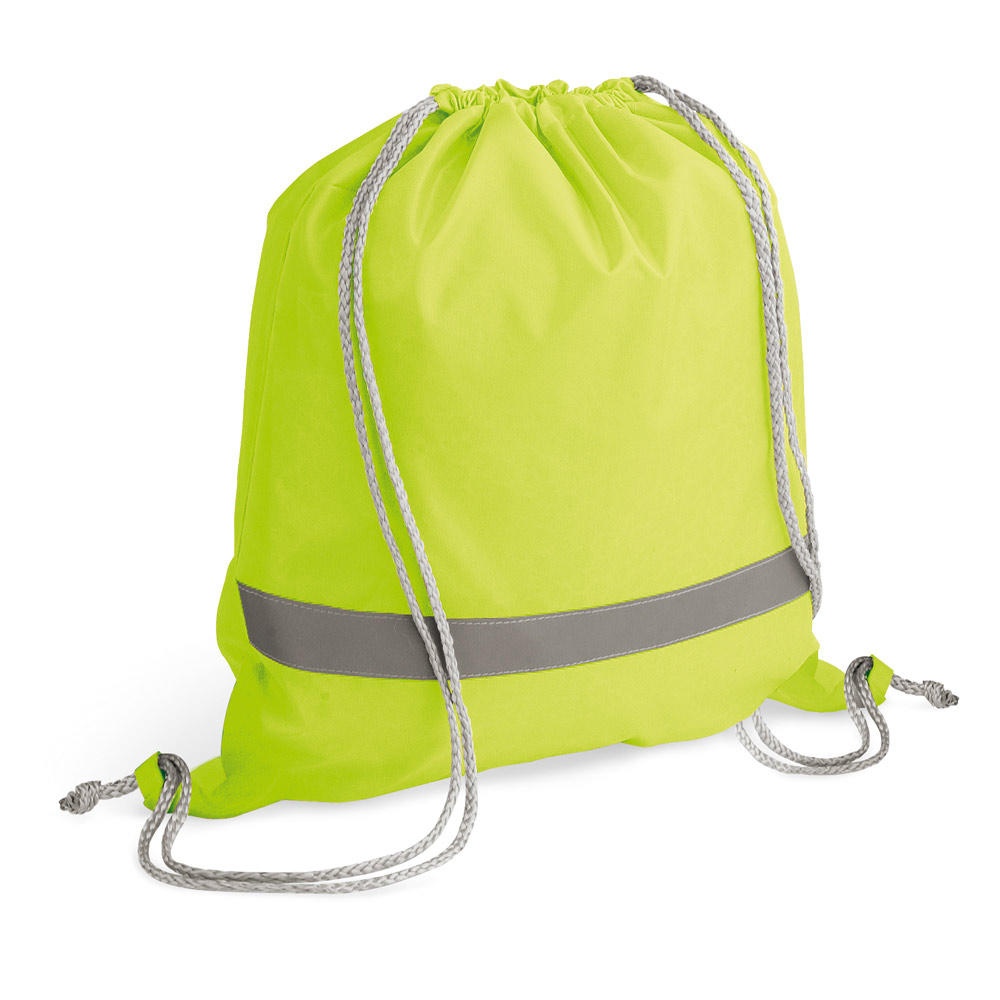 RULES. Sacola tipo mochila em 210D com elementos refletores personalizado