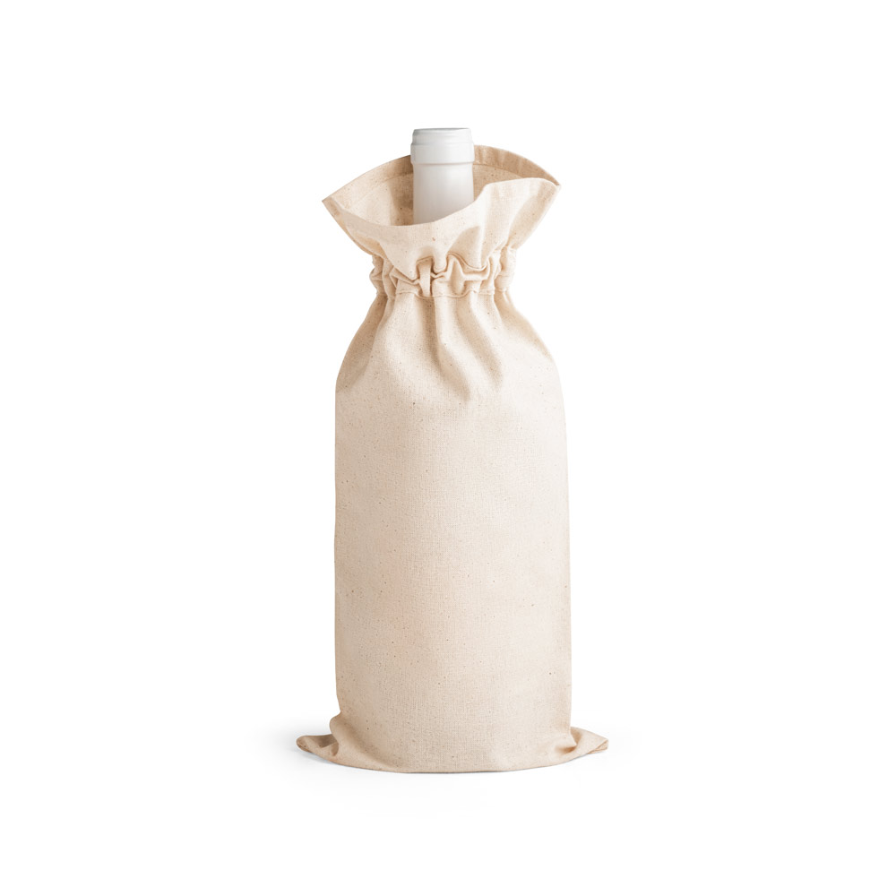 JEROME. Sacola para garrafa em 100% algodão(180 g/m²) personalizado