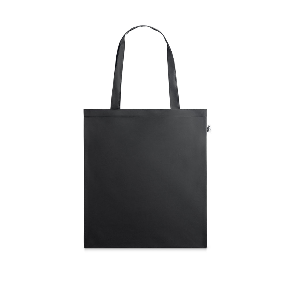 MAPUTO. Sacola 100% poliéster reciclado 190T, produzida a partir de plástico reciclado personalizado