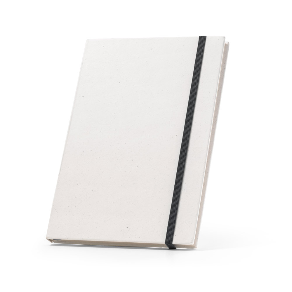 MILKY. Caderno A5 produzido através de pacotes de leite reciclados com folhas pautadas recicladas personalizado
