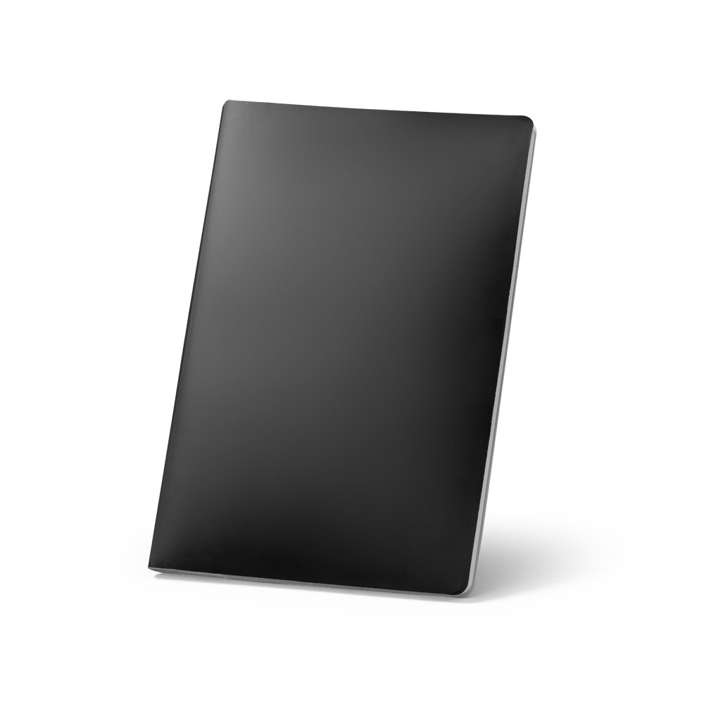 QUEIROS. Caderno A5 de capa flexível em papel pedra (620g/m²) personalizado