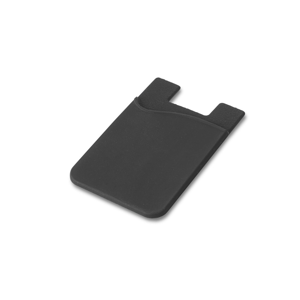SHELLEY. Porta cartões para celular em silicone personalizado