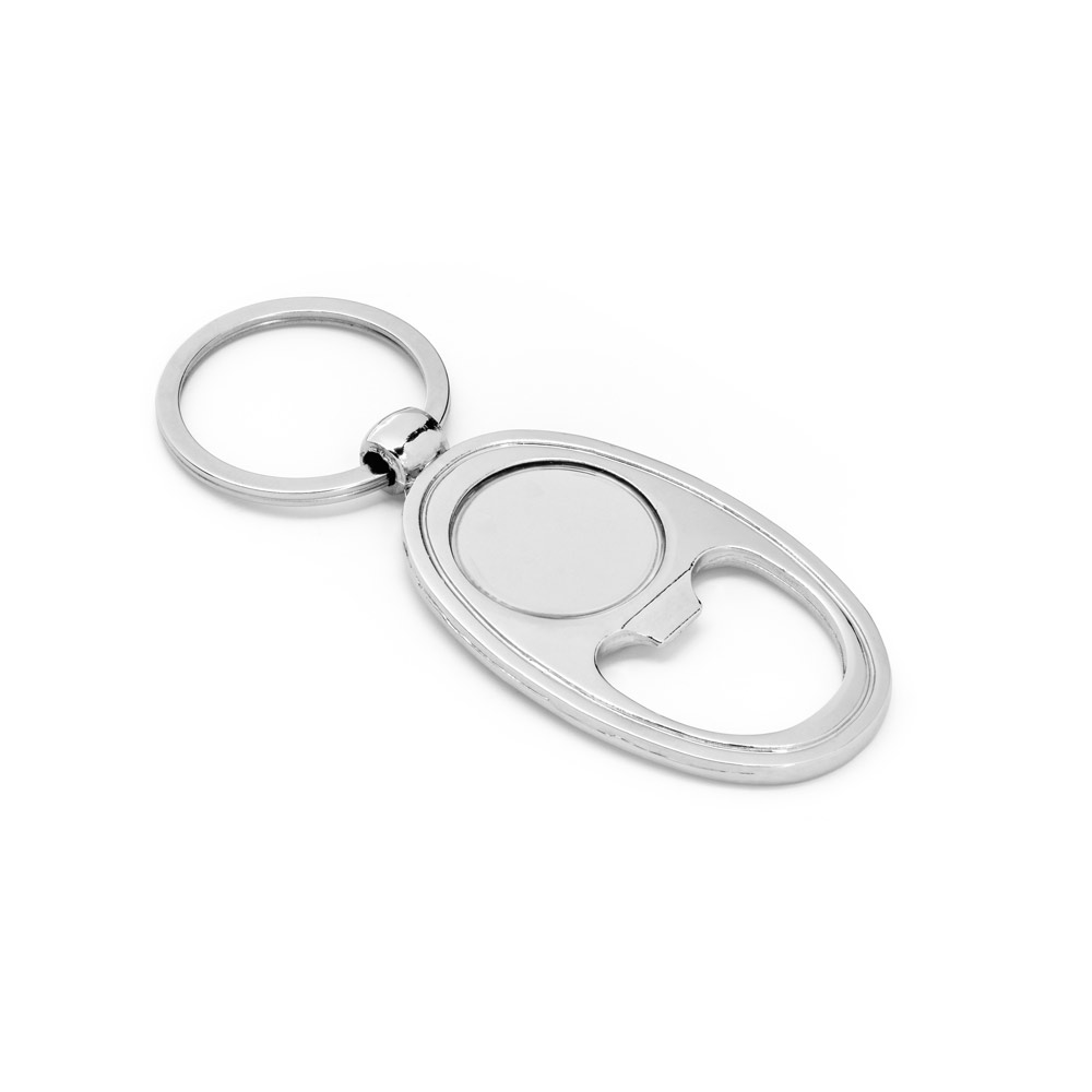 BLAKE. Chaveiro em metal com abridor de garrafas personalizado