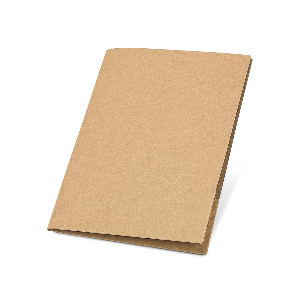 PUZO. Pasta porta-documentos A4 em papel 100% reciclado (400 g/m²) personalizado