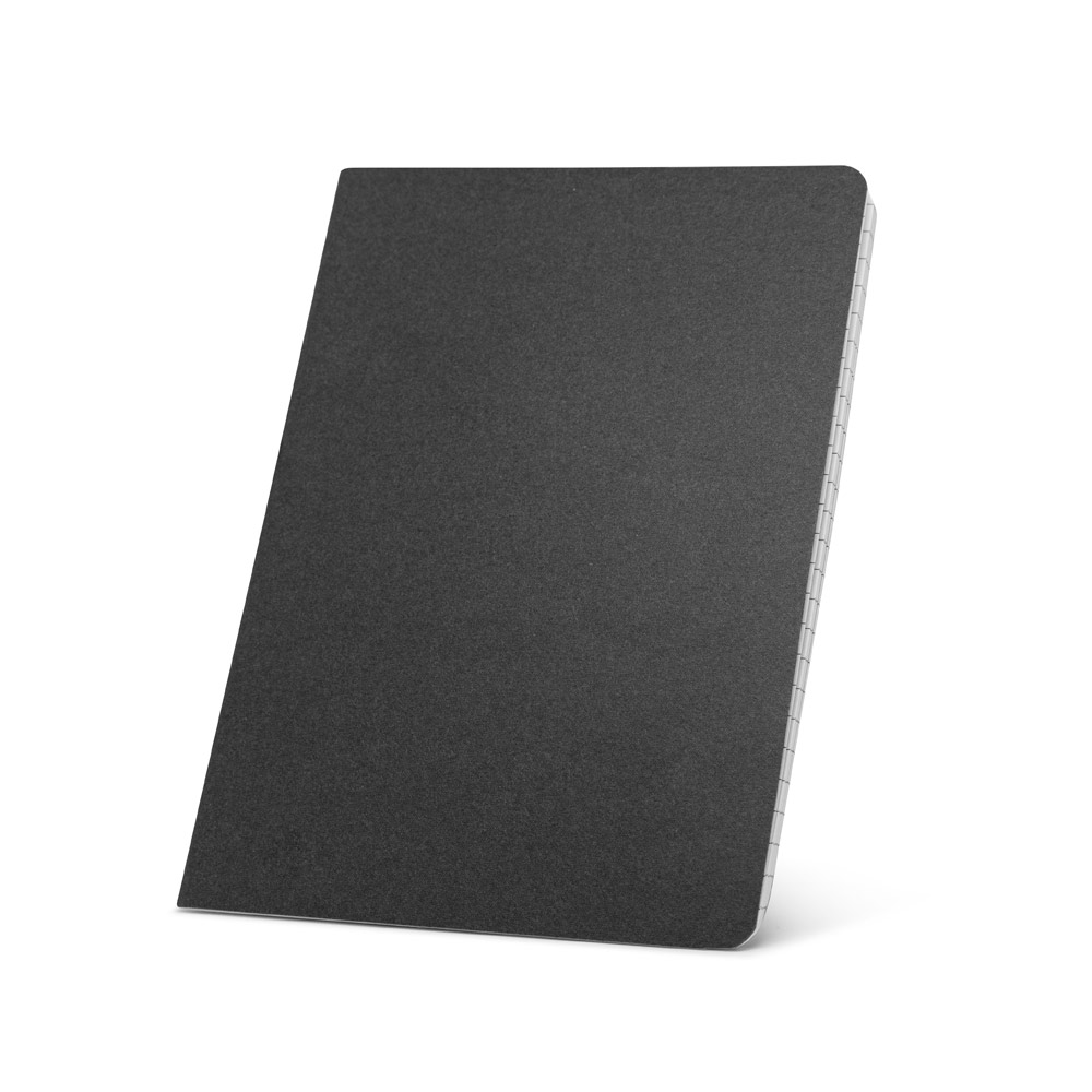 ECOWN. Caderno A5 de capa flexível em cartão kraft 100% reciclado, com páginas pautadas recicladas personalizado