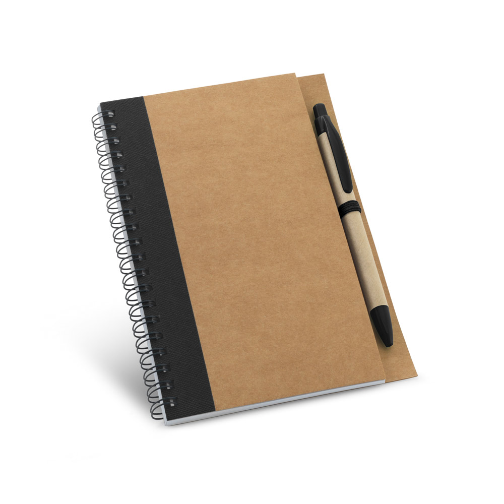 ASIMOV. Caderno B6 espiral de capa dura em cartão, com páginas lisas recicladas personalizado