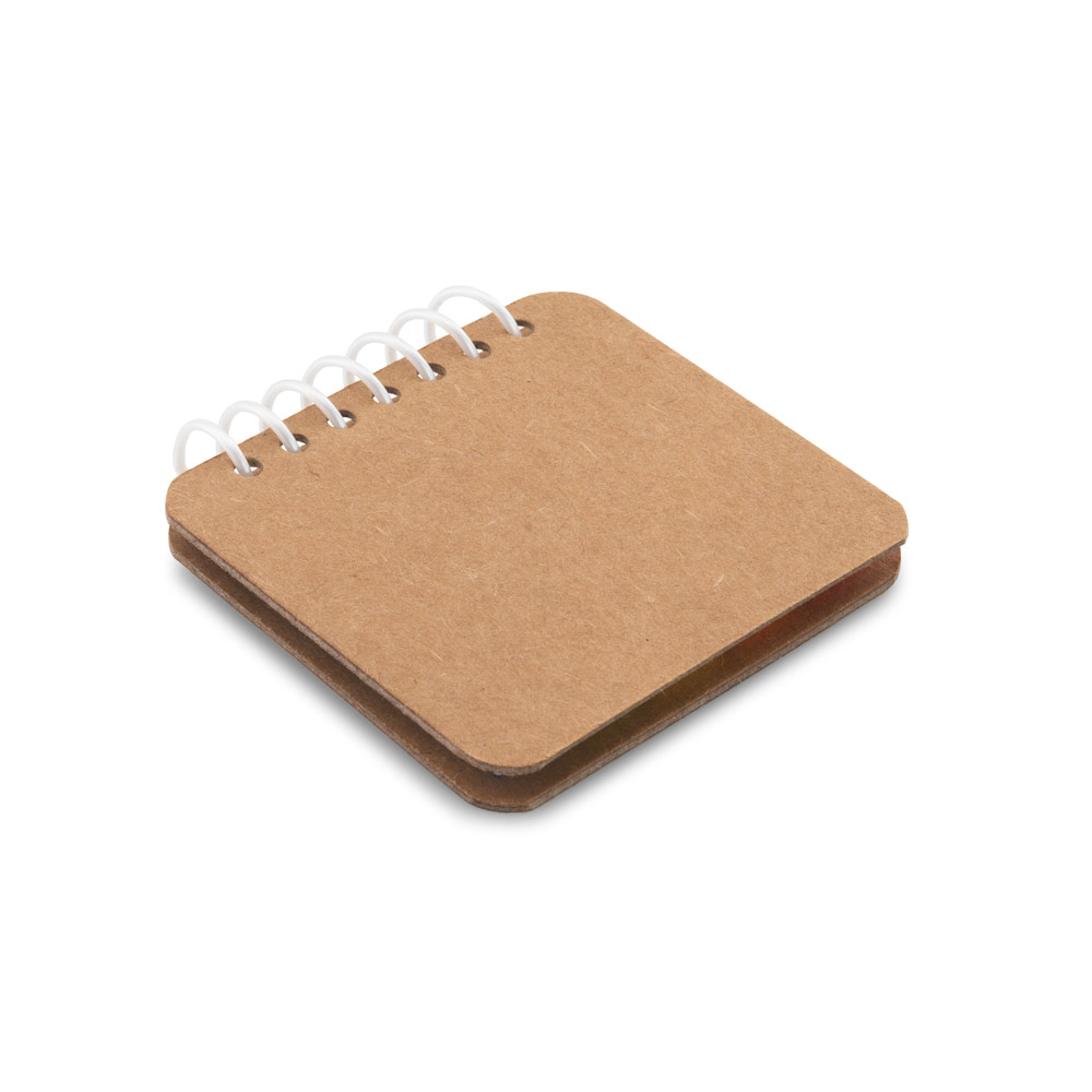 PETER. 6 blocos adesivados com capa em papel kraft personalizado