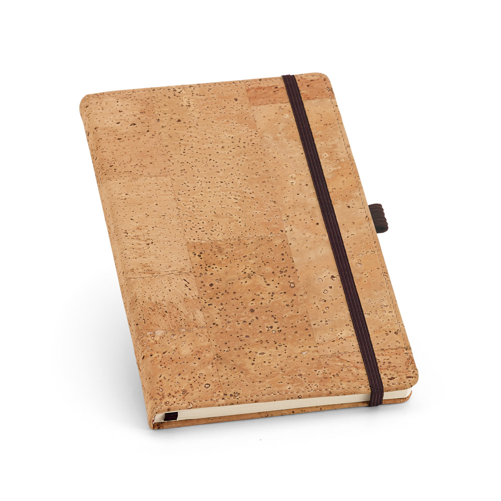 PORTEL A5. Caderno A5 em cortiça com páginas lisas personalizado