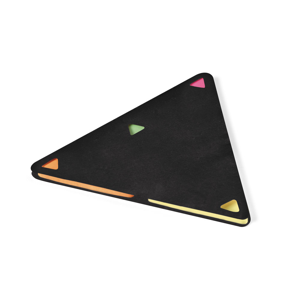 FAULKNER. 4 blocos adesivados triangulares personalizado