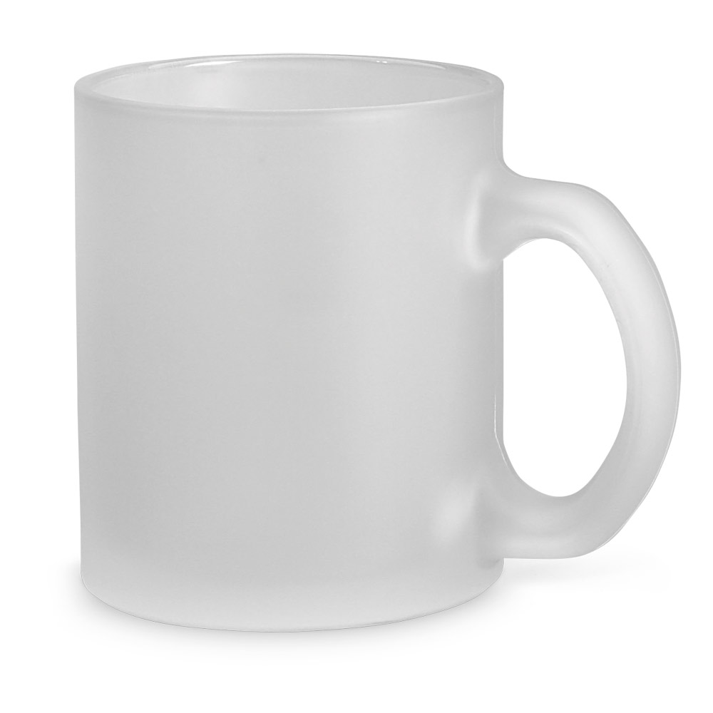 KENNY II. Caneca em vidro com efeito fosco (340 mL) personalizado