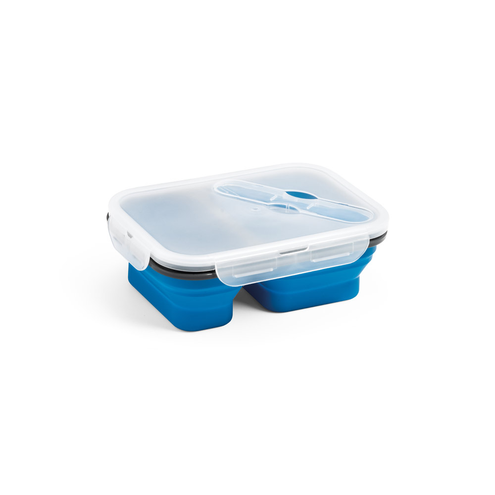 DILL. Marmita hermética retrátil em silicone e PP (480 e 760 mL) personalizado