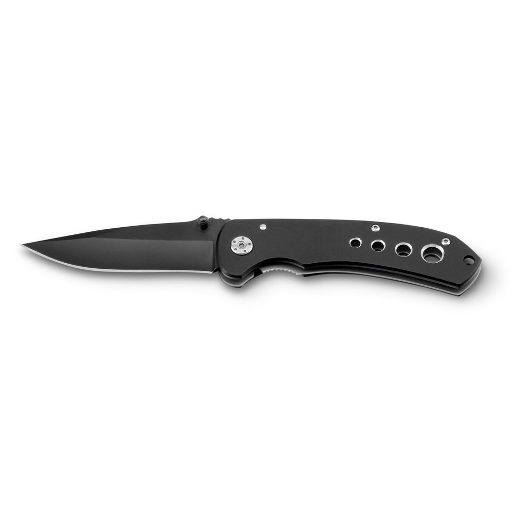 NINJA. Canivete em aço inox e metal com fecho de segurança personalizado